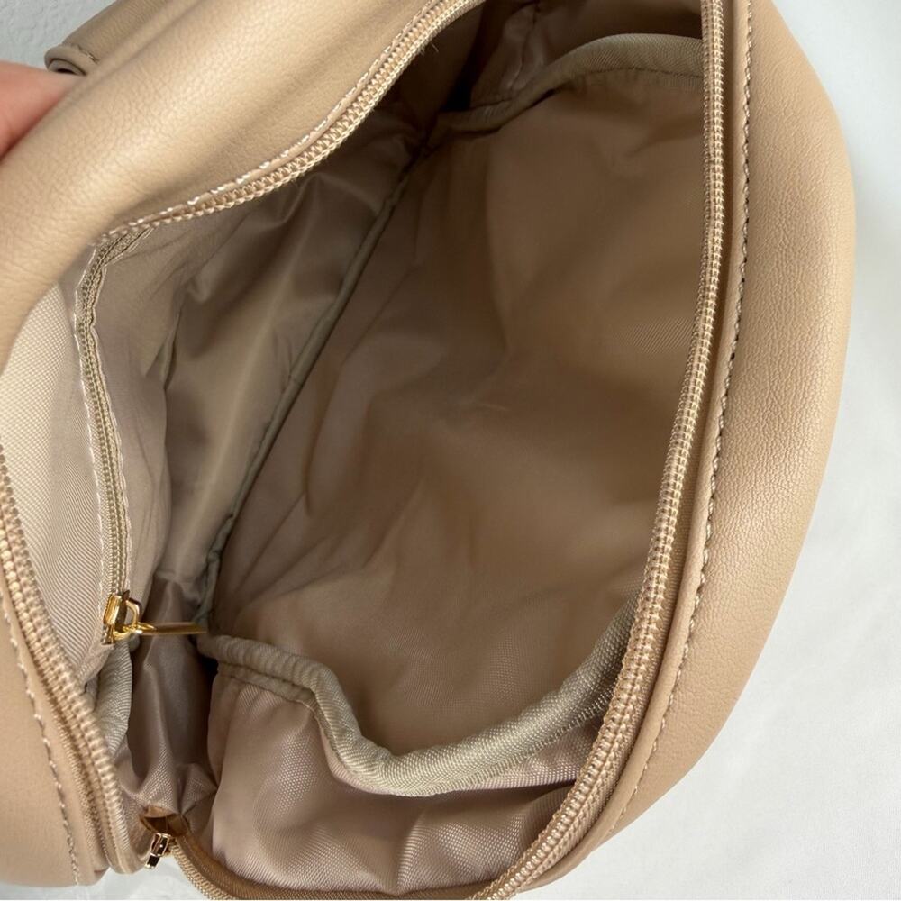 NWT Marvolia Mini Backpack for Women - Vegan Leather Small Fashion Purse Khaki - Picture 4 of 12